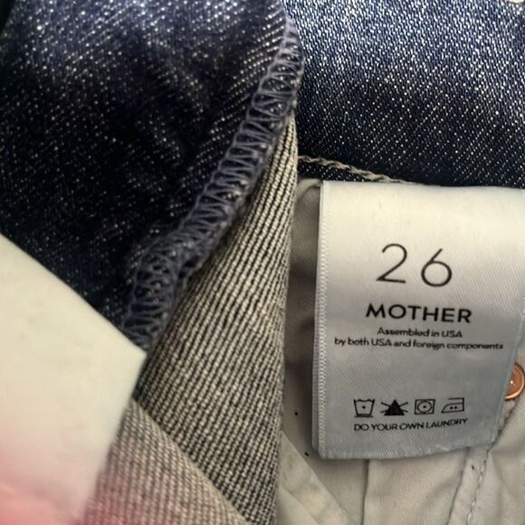 Mother Denim The Insider Crop Fray in Homebound Jeans Straight Leg Jeans Size 26 - Picture 16 of 16